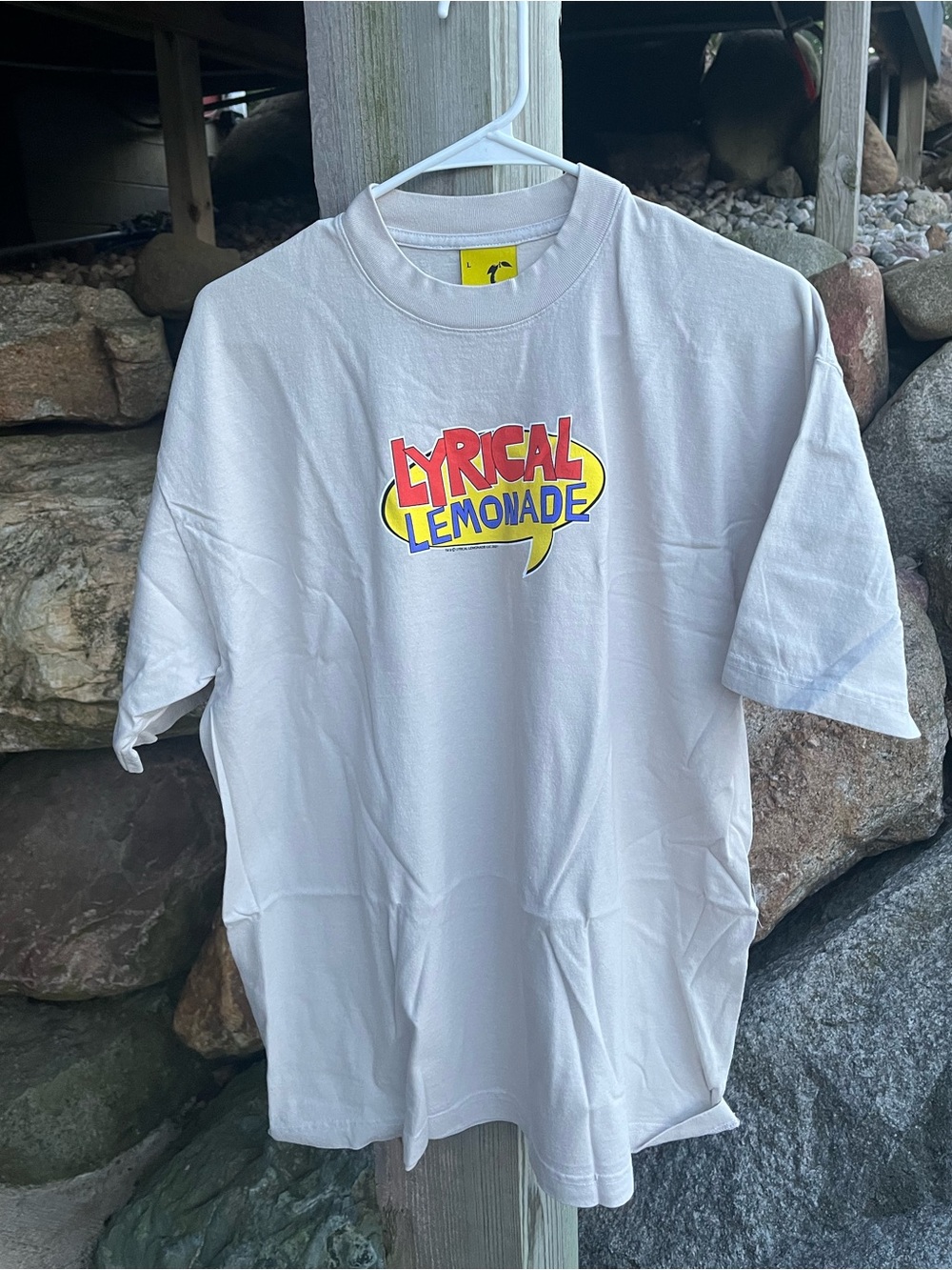 New White Lyrical Lemonade Convo Tee